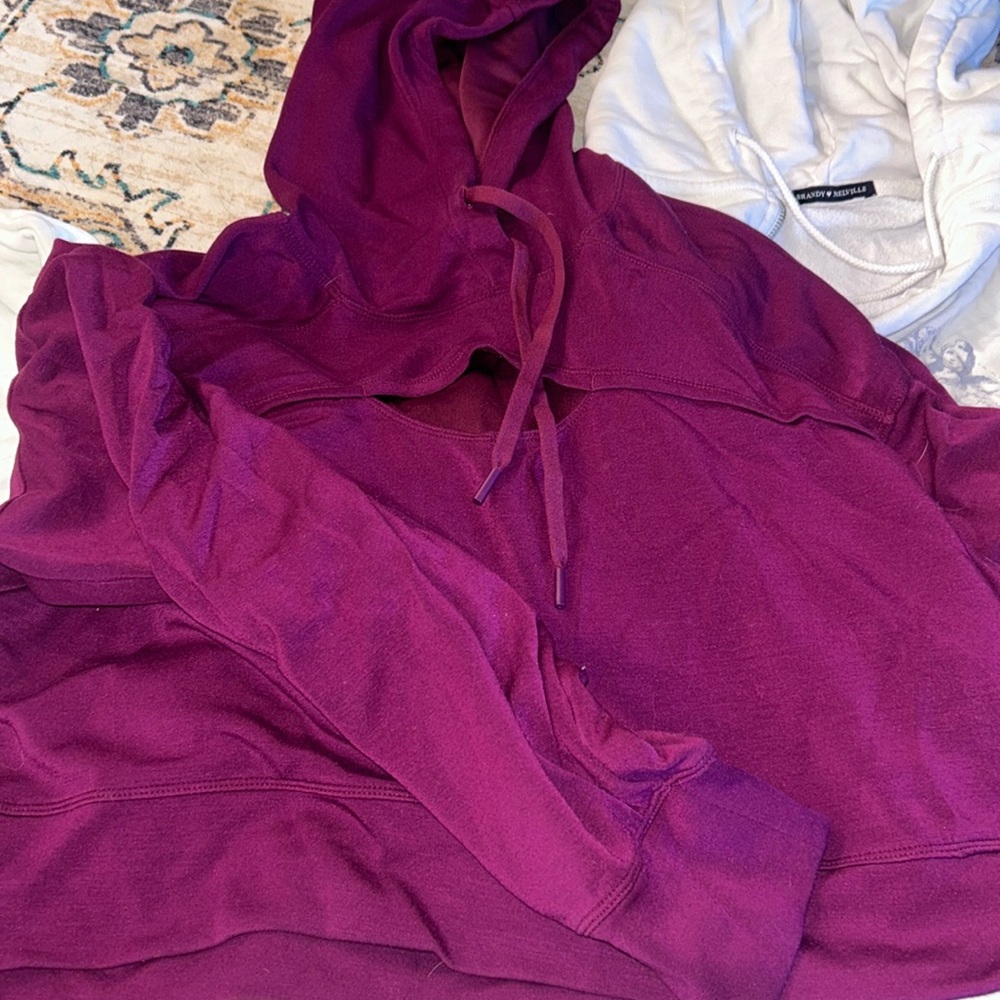 90 Degrees atheletic cropped hoodie